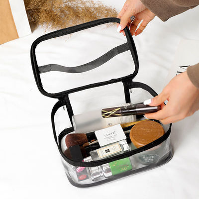 Medium-Sized Transparent Pouch for Travel Toiletries and Beauty Necessities