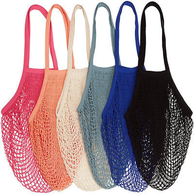 Reusable Cotton Mesh Tote Bag for Fruits and Vegetables String Net Grocery Produce Bag