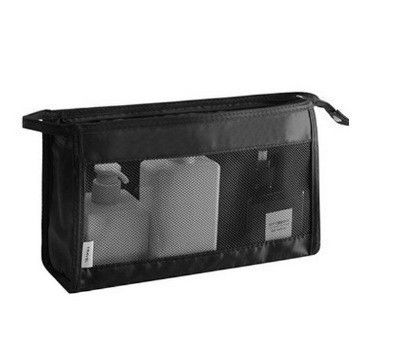 Mesh Cosmetic Bag Travel Portable Storage Organizer Toiletry Bag Blank Makeup Bag