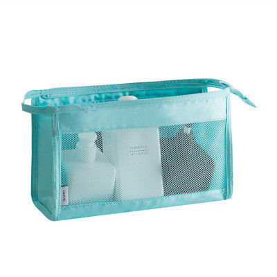 Mesh Cosmetic Bag Travel Portable Storage Organizer Toiletry Bag Blank Makeup Bag