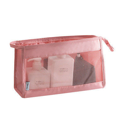 Mesh Cosmetic Bag Travel Portable Storage Organizer Toiletry Bag Blank Makeup Bag