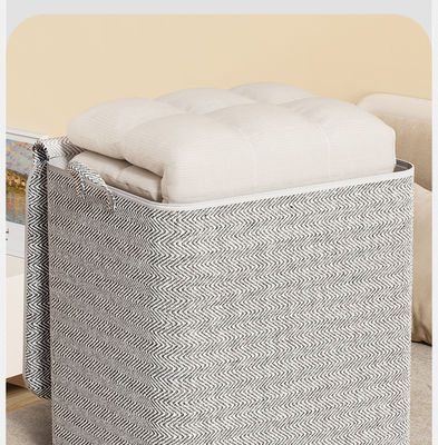Large Capacity Fabric Foldable Clothes Toys Storage Basket in 80l for Customized Color