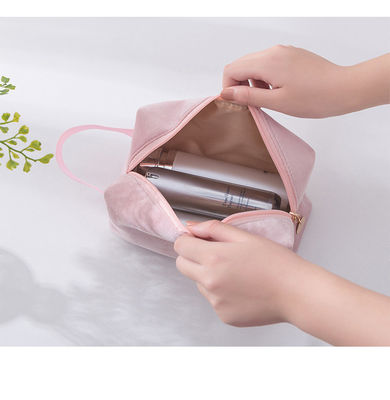 Soft-loop Style Velvet Pouch Bag for Custom Makeup and Personalised Bridesmaid Gifts