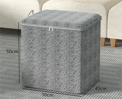 Large Capacity Fabric Foldable Clothes Toys Storage Basket in 80l for Customized Color