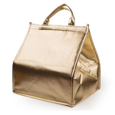 Custom Logo Accepted Insulated Lunch Cooler Bag Rigid With Aluminium Foil Eco Friendly