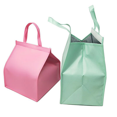 Custom Logo Accepted Insulated Lunch Cooler Bag Rigid With Aluminium Foil Eco Friendly