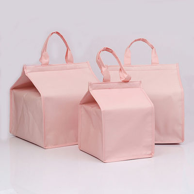 Custom Logo Accepted Insulated Lunch Cooler Bag Rigid With Aluminium Foil Eco Friendly