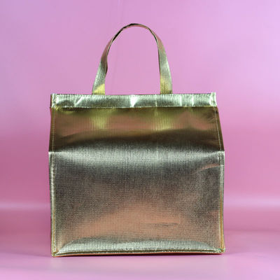 Custom Logo Accepted Insulated Lunch Cooler Bag Rigid With Aluminium Foil Eco Friendly