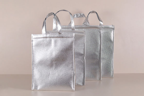 Custom Logo Accepted Insulated Lunch Cooler Bag Rigid With Aluminium Foil Eco Friendly