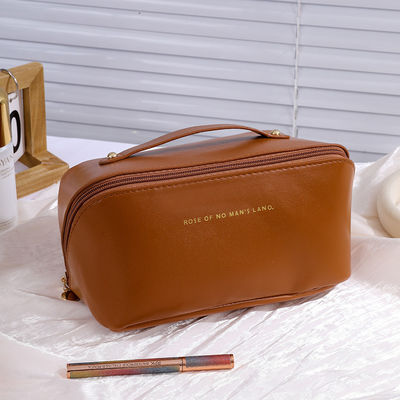 Canvas Cosmetic Bag Waterproof Fashion Travel Storage Woman Makeup Case with Zipper