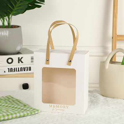 Custom Printed Kraft Handle Paper Bag for Retail Packaging Clothing Shoes Fur Gifts