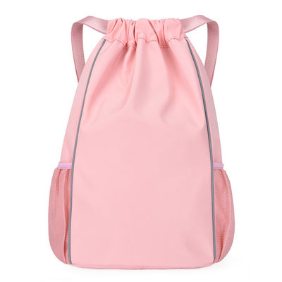 String Closure Outdoor Activities Backpack with Volleyball Design and Laptop Compartment