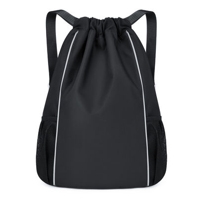String Closure Outdoor Activities Backpack with Volleyball Design and Laptop Compartment