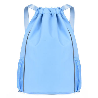 String Closure Outdoor Activities Backpack with Volleyball Design and Laptop Compartment