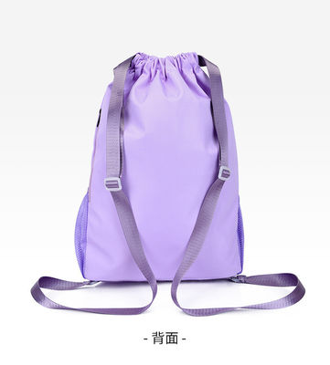 String Closure Outdoor Activities Backpack with Volleyball Design and Laptop Compartment