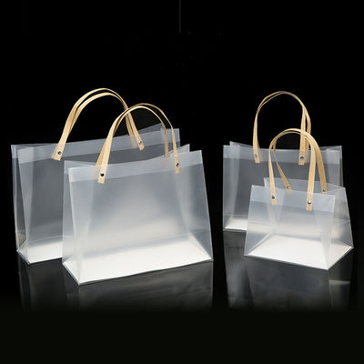 Reusable Transparent Gift Shopping Packaging Bag With Handles Newest Fashinable Style