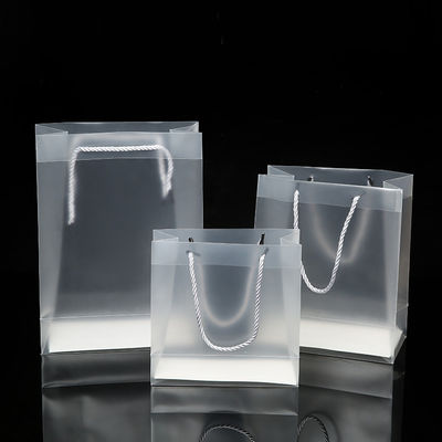 Reusable Transparent Gift Shopping Packaging Bag With Handles Newest Fashinable Style