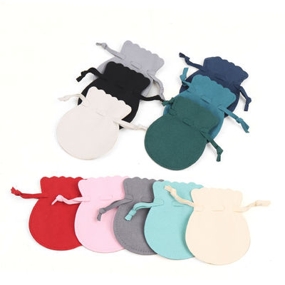 Customized Logo Silk Satin Dust Velvet Pouch Drawstring Jewelry Bag Other Decoration