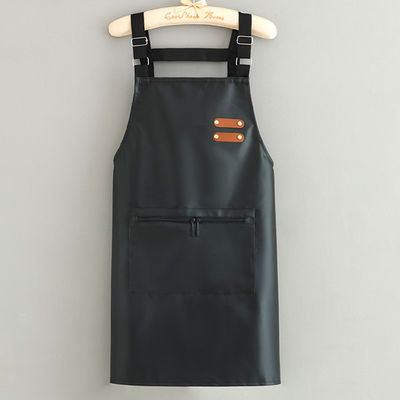 Eco-Friendly Leather Material Multi-function Kitchen Leather Apron for Daily Life Uniform