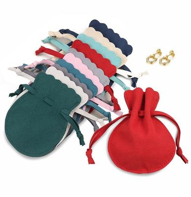 Customized Logo Silk Satin Dust Velvet Pouch Drawstring Jewelry Bag Other Decoration