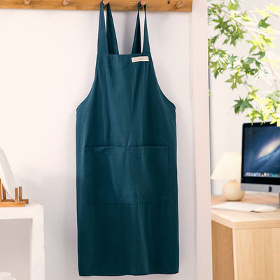 Customized Cotton Canvas Aprons With Pocket for Home Restaurant Bar Cafe Uniform