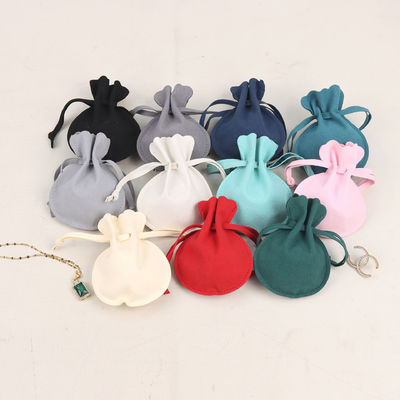 Customized Logo Silk Satin Dust Velvet Pouch Drawstring Jewelry Bag Other Decoration