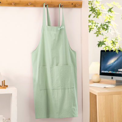 Customized Cotton Canvas Aprons With Pocket for Home Restaurant Bar Cafe Uniform