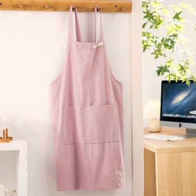 Customized Cotton Canvas Aprons With Pocket for Home Restaurant Bar Cafe Uniform