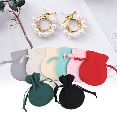 Customized Logo Silk Satin Dust Velvet Pouch Drawstring Jewelry Bag Other Decoration