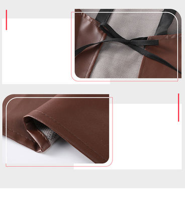 Eco-Friendly Leather Material Multi-function Kitchen Leather Apron for Daily Life Uniform