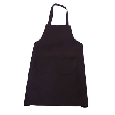 Black Cotton Polyester Waterproof Kitchen Apron for Daily Life Uniform Type Wait Staff