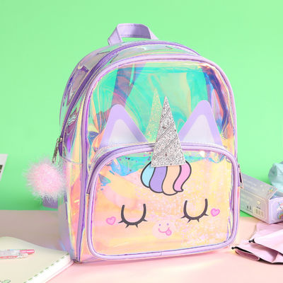 Accepable OEM/ODM Clear Backpack Cute Unicorn Kindergarten Kids Bag Small Backpack For Boys Girls