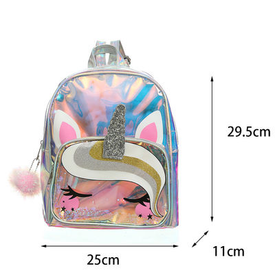 Accepable OEM/ODM Clear Backpack Cute Unicorn Kindergarten Kids Bag Small Backpack For Boys Girls