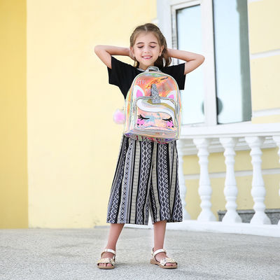 Accepable OEM/ODM Clear Backpack Cute Unicorn Kindergarten Kids Bag Small Backpack For Boys Girls