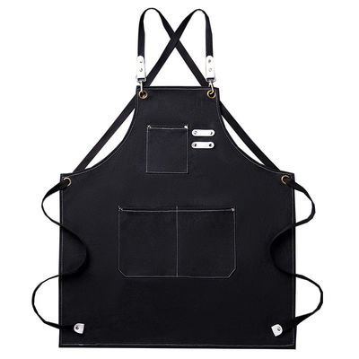 Uniform Type Wait Staff Custom Canvas Chef Cottons Unisex Apron for Kitchen Bar Work