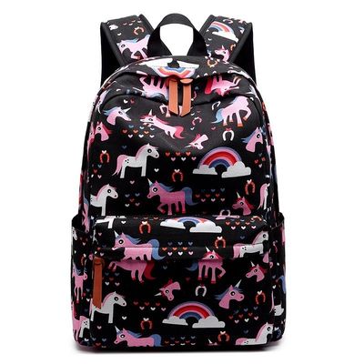 School Bag Kids Nylon Kindergarten Cartoon Animal Backlpack with Adjustable Straps