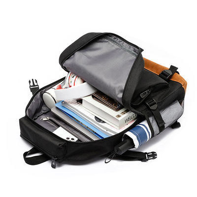 Custom Hiking Climbing Waterproof Mens Backpak with Hard Handle and Polyester Lining