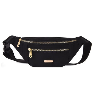 Custom Logo Plain Zipper Closure Waist Bag Portable Outdoor Pouch Bum Bag for Running