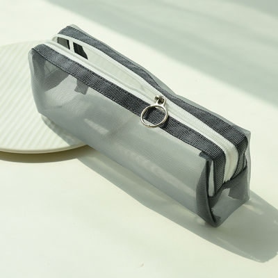 Student Exam Special Pencil Case Transparent Mesh Pencil Bag for Cosmetics Convenience
