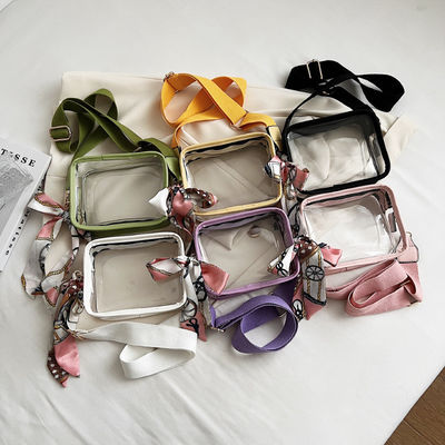 Seasonal Eco Friendly Heavy Duty PVC Cross Body Bag in 11 Colors for Women Fashion Style