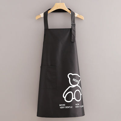 Item Type Fashion Canvas Polyester Fabric Thick Cotton Apron for Unisex Kitchen