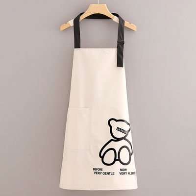 Item Type Fashion Canvas Polyester Fabric Thick Cotton Apron for Unisex Kitchen