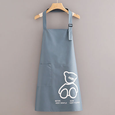 Item Type Fashion Canvas Polyester Fabric Thick Cotton Apron for Unisex Kitchen