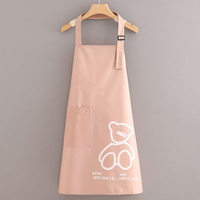 Item Type Fashion Canvas Polyester Fabric Thick Cotton Apron for Unisex Kitchen