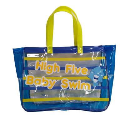 2024 Large Capacity PVC Transparent Clear Tote Beach Bags for Daily Life Essentials