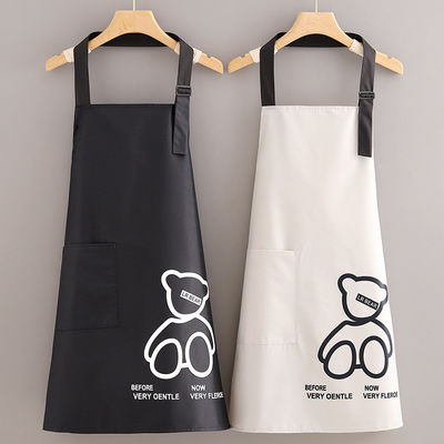 Item Type Fashion Canvas Polyester Fabric Thick Cotton Apron for Unisex Kitchen