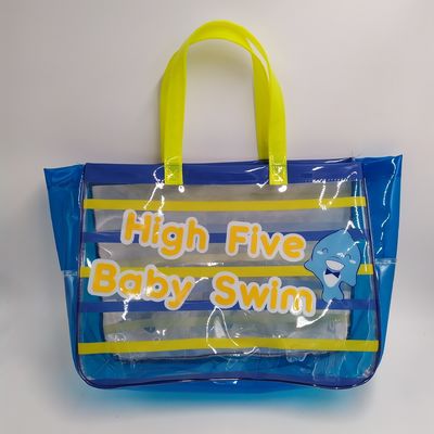 2024 Large Capacity PVC Transparent Clear Tote Beach Bags for Daily Life Essentials
