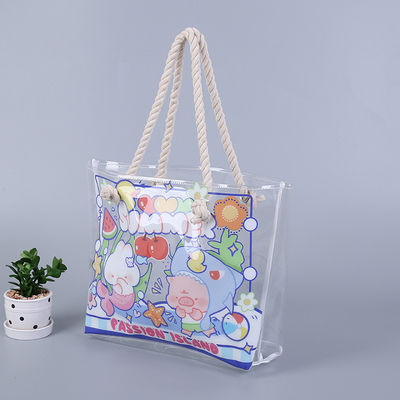 All Seasons Waterproof Beach Tote Pool Bag for Women Ladies Large Gym Tote PVC Hand Bag