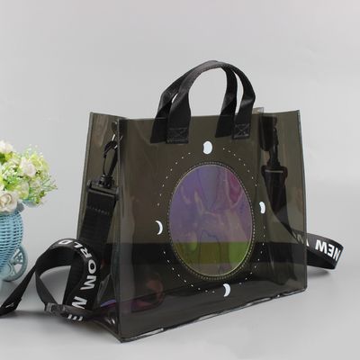 Customized Color PVC Tote Bag for Fashionable and Clear Shopping Needs