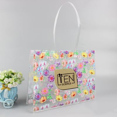 Customized Color PVC Tote Bag for Fashionable and Clear Shopping Needs